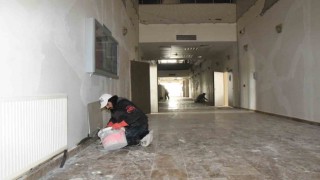 Kampüsteki binaların bakım ve onarımı yapılıyor