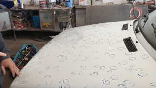 Kaporta ustalarının yoğun dolu mesaisi sürüyor