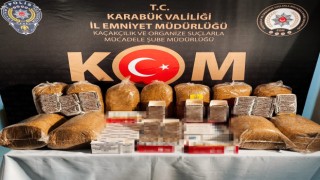 Karabükte 55 kilogram kaçak tütün ve 7 bin makaron ele geçirildi