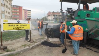 Karsta BSK asfalt yol yapım çalışması sürüyor