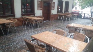 Kastamonuda dolu ve sağanak yağış etkili oldu