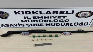 Kırklarelide tabanca, tüfek ve uyuşturucu ele geçirildi