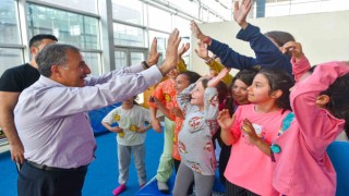 KMÜnün ‘Haydi Gel Spor Yapalım projesine çocuklar yoğun ilgi gösterdi