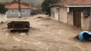 Koçarlıda sel böyle geldi