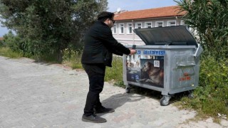 Kuşadasında karekodlu çöp konteyneri dönemi