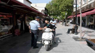 Kuşadasında zabıtadan motosiklet denetimi