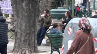 Madde bağımlısı şahıs vatandaşı tedirgin etti