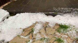 Malatyada ceviz büyüklüğünde dolu yağdı