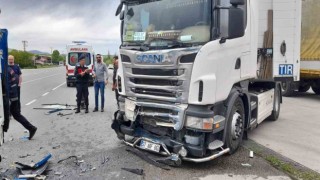 Malatyada tır ile kamyonet çarpıştı: 1 yaralı