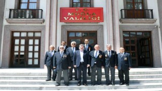 Marmarisli muharip gazilerden Vali Tavlıya ziyaret