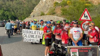 Marmariste bisikletçiler kazada ölen arkadaşları için toplandı