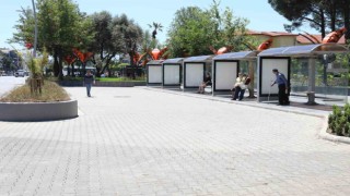 Marmariste merkez durak noktasına estetik dokunuş