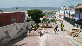 Menemende Asarlık tarihinin en büyük yol yatırımı başladı