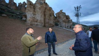 Meram Derenin peri bacaları Kızlar Kayası turizme kazandırılıyor