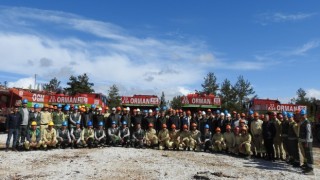 Mersinde yangın ekipleri işbaşı eğitimleri tamamlandı