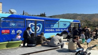 Mobil diş kliniği 3 bin 150 depremzedeye hizmet verdi