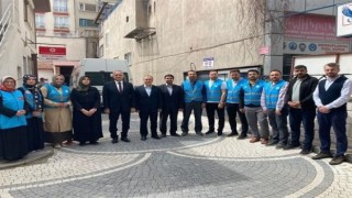 Müftülükte oluşturulan gönüllü ekip deprem bölgesine gönderildi