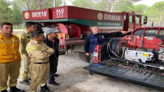 Muğlada arazöz ve ilk müdahale aracı operatörlerine ileri sürüş eğitimi verildi