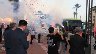 Nazilli Belediyespor U17 Takımına coşkulu karşılama