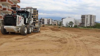 Nazillide yol çalışmaları sürüyor