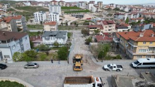 Nevşehirde yol yenileme çalışmaları devam ediyor