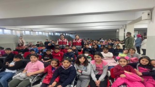 Öğrencilere suçtan korunma yöntemleri anlatılıyor