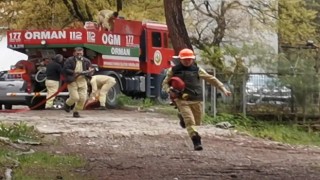 Orman çalışanları yangın söndürme eğitimlerini tamamladı