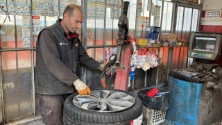 Oto lastikçilerde değişim yoğunluğu