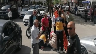 Otomobil elektrikli bisiklete çarptı: 1 yaralı
