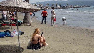 Oyunu kullanan sahile akın etti