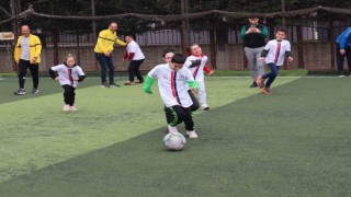 Özel öğrenciler spor sahasında yeteneklerini sergiledi