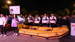 Rafting Türkiye Şampiyonası kortejle ile başladı