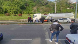 Sahil yolunda kaza: 1 yaralı