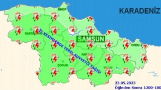 Samsunda metrekareye 41,6 kilo yağış düştü