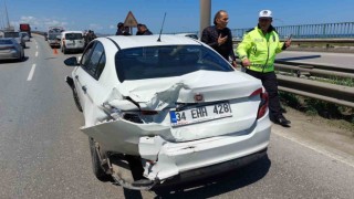 Samsunda zincirleme trafik kazası: 1 yaralı