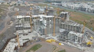 Şanlıurfa Şehir Hastanesi inşaatı hızla yükseliyor