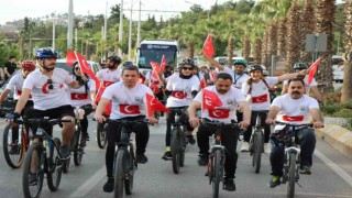 Şanlıurfada gençlik bayramı için pedal çevirdiler