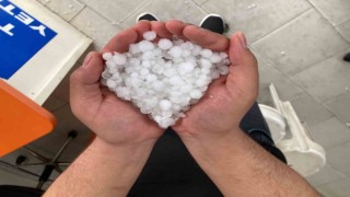 Sarıgölde üst üste dolu yağışı