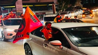 Şırnakta taraftarlar araç konvoylarıyla kutlama yaptı