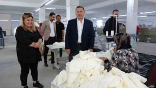 STSO Başkanı Kuzu, Siirtte yeni açılan tekstil fabrikasını inceledi