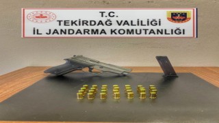 Tekirdağda silah ve mermi operasyonu