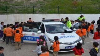 Tercanda öğrencilere güvenli trafik eğitimi verildi