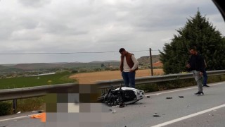 Tırla çarpışan motosiklet sürücüsü hayatını kaybetti