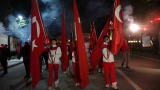 Uşakta “Fener Alayı” yürüyüşü gerçekleşti