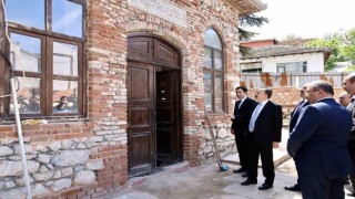 Vali Kızılkaya, Osmanlının ilk mescidinde incelemelerde bulundu