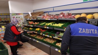 Yalovada zabıta hal ve market fiyatları arasındaki farkı denetledi