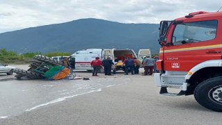 Yan yatan traktörün sürücüsü hayatını kaybetti