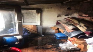 Yangında anne ve 2 çocuğu etkilendi