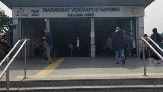 Yenikapı Marmarayda raylara atlayan şahıs hayatını kaybetti
