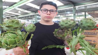 13 yaşında günde bin 500 enginar soyan çocuk fenomen oldu